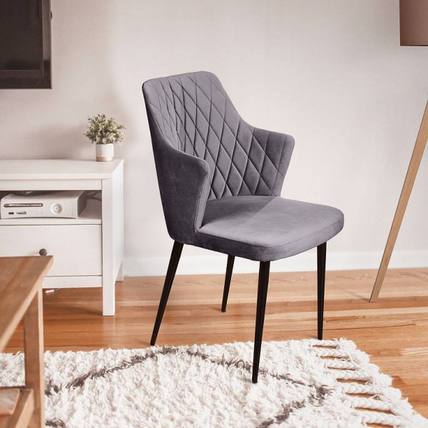 Стул HUNT (HUNT DARK GREY VL18, BK, VD)